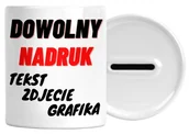 Skarbonki - SKARBONKA Z TWOIM WŁASNYM NADRUKIEM + IMIĘ - miniaturka - grafika 1