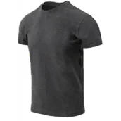 Odzież taktyczna i umundurowanie - Koszulka Helikon-Tex z bawełny organicznej SLIM - Szary Melanż XS - miniaturka - grafika 1