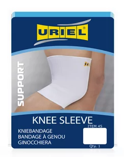 Uriel Rękaw na Kolano Biały Rozmiar XL 1 szt. - Ortezy, stabilizatory i opaski elastyczne - miniaturka - grafika 1
