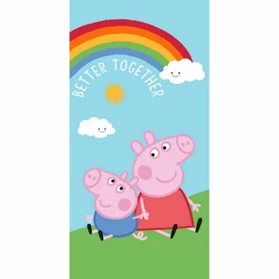 Jerry Fabrics Ręcznik kąpielowy Świnka Peppa PEP132, 70 x 140 cm - Okrycia kąpielowe dla dzieci - miniaturka - grafika 1