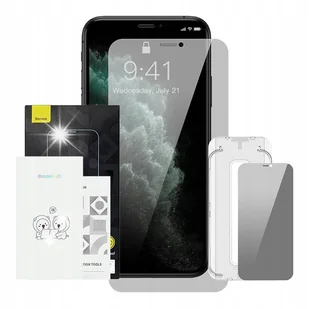 BASEUS OCHRONNE SZKŁO HARTOWANE 0.3MM Z FILTREM NA EKRAN DO IPHONE X / XS - Akcesoria do smartwatchy - miniaturka - grafika 1