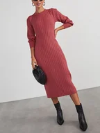 Sukienki - LA Angels Sukienka w kolorze szaroróżowym - miniaturka - grafika 1