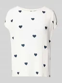 Koszulki i topy damskie - T-shirt w kroju relaxed fit z mieszanki lyocellu Model 'AVA' - miniaturka - grafika 1