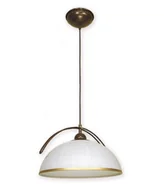 Lampy sufitowe - Lemir Flex Zwis 1 Brązowy + zdobienie złotem O1487 BR (O1487 BR) - miniaturka - grafika 1