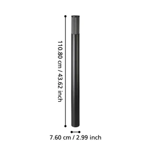 EGLO Słupek oświetleniowy Salle, wysokość 110 cm, czarny, aluminium - Lampy ogrodowe - miniaturka - grafika 1