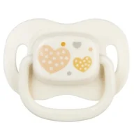 Smoczki do butelek - Smoczek CANPOL BABIES Newborn Symetryczny 6-18 m Beżowy - miniaturka - grafika 1