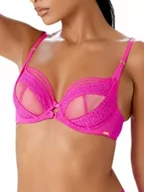 Biustonosze - Gossard Envy nieusztywniany biustonosz plunge różowy Glo 34FF, Pink Glo, 75H - miniaturka - grafika 1