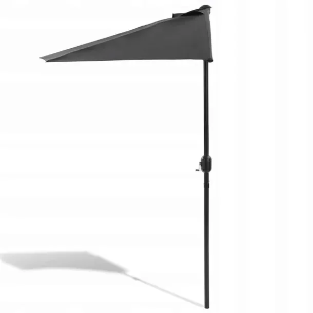 Duży Parasol Ogrodowy 270 Cm Z Korbą Półokrągły