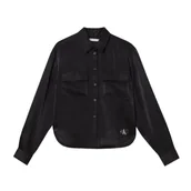 Bluzy damskie - Koszula Calvin Klein Jeans Regular W J20J220476 - miniaturka - grafika 1