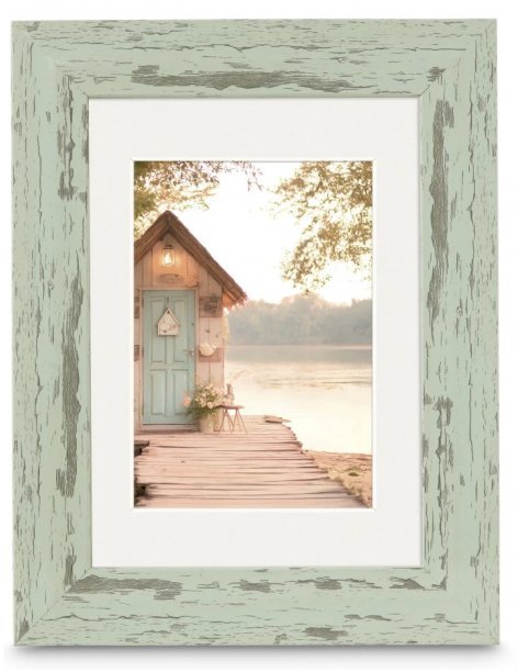 Ramka Hama Cottage Pastell-Mint 15x20 sztuka z passe-partout 193335