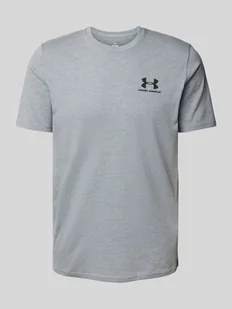 T-shirt z nadrukiem z logo - Koszulki męskie - miniaturka - grafika 1