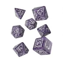 Komplet kości Starfinder. Devastation Ark - Fioletowo-biały Q-Workshop - Akcesoria do gier planszowych - miniaturka - grafika 1
