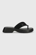 Klapki i japonki damskie - Melissa japonki MELISSA FLATFORM M LOVER AD damskie kolor czarny na platformie M.35858.W173 - miniaturka - grafika 1