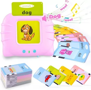 Edu Angielski Czytnik Kart do Nauki Słówek + fiszki, karty, zabawka do wczesnej nauki języka angielskiego - Mały naukowiec - miniaturka - grafika 1