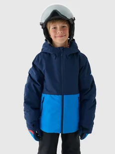 4F Kurtka narciarska membrana 5000 chłopięca - granatowa 158 (12-13 lat) - Kurtki i kamizelki sportowe męskie - miniaturka - grafika 1