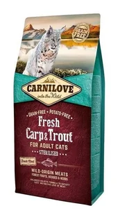 Carnilove Carnilove Fresh Carp & Trout Sterilised kot 6kg 8595602527465 - Sucha karma dla kotów - miniaturka - grafika 2