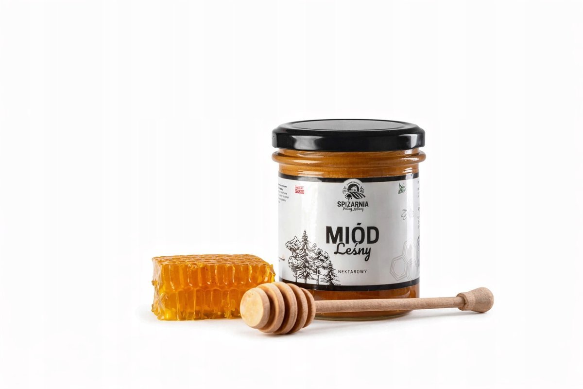 Miód Leśny 450g Naturalny Polski Miód z Lasu Intensywny Smak
