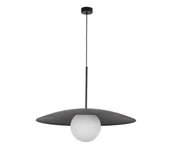 Lampy sufitowe - Żyrandol na lince SLATE 1xE27/15W/230V śr. 65 cm czarny - miniaturka - grafika 1