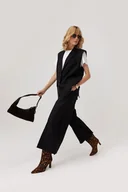 Kamizelki damskie - Kamizelka wełniana Lano czarna - miniaturka - grafika 1