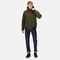 Kurtki męskie - Regatta Męska Kurtka Zimowa Przeciwdeszczowa Faizan Ciemne Khaki, Rozmiar: 4XL - miniaturka - grafika 1