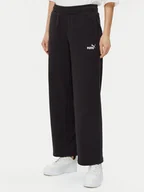Spodnie sportowe damskie - Puma Spodnie dresowe Ess Small No. 1 Logo 684979 Czarny Straight Fit - miniaturka - grafika 1