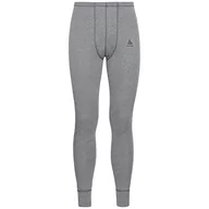 Legginsy - ODLO Męskie legginsy Bl Bottom Long Active Warm Eco szary Steel Grey Melange L 159122 - miniaturka - grafika 1