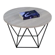 Ławy i stoliki kawowe - Loftowy stolik kawowy dąb sonoma K6-Z14 - miniaturka - grafika 1