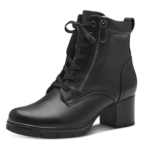 Jana Damskie sztyblety Lace Boot Heel 8-25163-43, czarny, 41 EU Weit