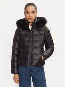 Kurtki damskie - Tommy Hilfiger Kurtka puchowa WW0WW43520 Czarny Regular Fit - miniaturka - grafika 1