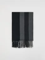 Czapki męskie - Reserved - Szalik z wiskozą - ciemnoszary - miniaturka - grafika 1