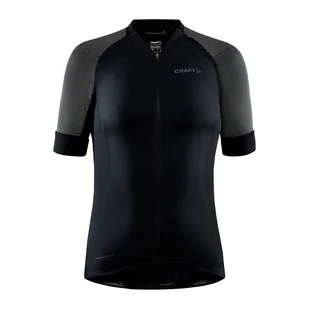 Damska Koszulka CRAFT ADV ENDUR LUMEN JERSEY W 1910555-999000 – Czarny - Koszulki rowerowe - miniaturka - grafika 1