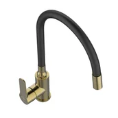 Baterie kuchenne - Bateria kuchenna Weria Plus z elastyczną wylewką 2 F Złota Invena - miniaturka - grafika 1