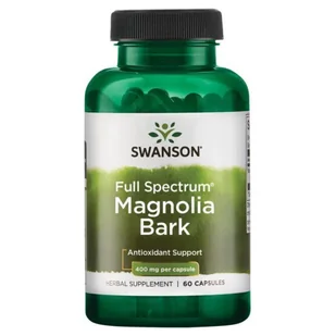 SWANSON Magnolia Bark 400mg 60caps - Witaminy i minerały - miniaturka - grafika 1