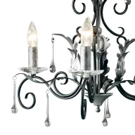 Lampy sufitowe - Żyrandol Amarilli - kolor srebrny, Czarny - AML3 BLK/SILVER - miniaturka - grafika 1