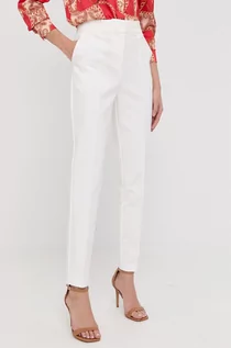Spodnie damskie - Guess Marciano Marciano spodnie damskie kolor biały dopasowane high waist - grafika 1