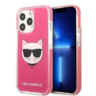 Etui Karl Lagerfeld do iPhone 13 Pro Max 6,7" hardcase fuksja/fuschia Choupette Head - Etui i futerały do telefonów - miniaturka - grafika 1