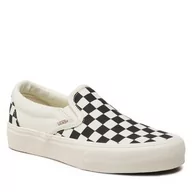 Trampki damskie - Tenisówki Vans - Slip-On Vr3 VN0007NC1KP1 Checkerboard Black/Marshm - miniaturka - grafika 1