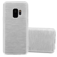 Etui i futerały do telefonów - Pokrowiec Do Samsung Galaxy S9 Etui w SREBRNY Silikon Case Cover Obudowa Ochronny TPU Cadorabo - miniaturka - grafika 1