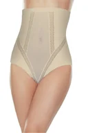 Majtki damskie - Wysokie majtki Veolina Eldar beżowy 3XL - miniaturka - grafika 1