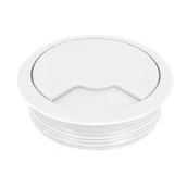 Zawiasy, okucia i inne akcesoria - Przelotka do kabli biała - miniaturka - grafika 1