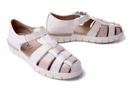 Półbuty damskie - CAPRICE 24500-42 111 M2450042 offwhite/beige, półbuty letnie damskie - Caprice - miniaturka - grafika 1
