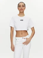 Koszulki i topy damskie - Vans T-Shirt Flying V Crew Crop Ii VN000GFF Biały Regular Fit - miniaturka - grafika 1