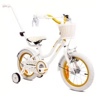 Rowery - Rower dziecięcy SUN BABY Heart Bike 14 cali dla dziewczynki Biało-złoty | Bezpłatny transport - miniaturka - grafika 1