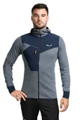 Bluzy męskie - Salewa Bluza trekkingowa męska Puez 2 Dry LS Hood Full Zip Tee granatowa 54_XXL - miniaturka - grafika 1