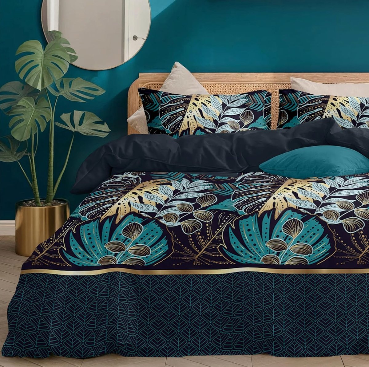 POSZEWKI 155X220CM 2X 80X80CM POŚCIEL KOMPLET MIKROFIBRA ZAMEK