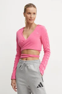 adidas Originals kardigan damski kolor różowy lekki JN3012 - Swetry damskie - miniaturka - grafika 1