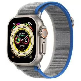 Pasek wymienny CubeNest Trail Loop na Apple Watch 42/44/45/Ultra 49 mm (B02N2L01) Szary /Niebieski - Akcesoria do smartwatchy - miniaturka - grafika 1