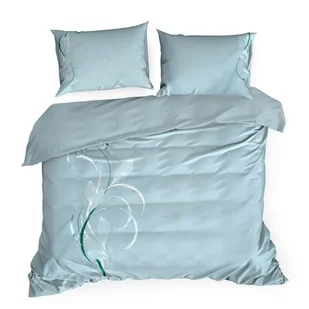 Euro Firany Pościel 220 x 200 Haftowana Haft1/St/ Błękit 1224671 - Pościel - miniaturka - grafika 1
