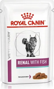 Royal Canin Karma dla dorosłych kotów Renal with Fish saszetka 85g - Mokra karma dla kotów - miniaturka - grafika 1