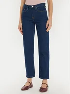 Spodnie damskie - Tommy Hilfiger Jeansy Classic WW0WW43726 Niebieski Straight Fit - miniaturka - grafika 1